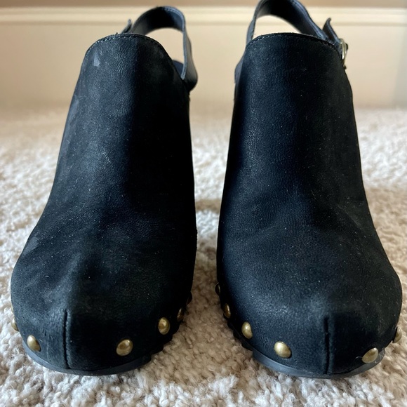 Kenneth Cole ‼️🎉HOST PICK🎉‼️Reaction Black Suede Block Heel Mules - Picture 3 of 5